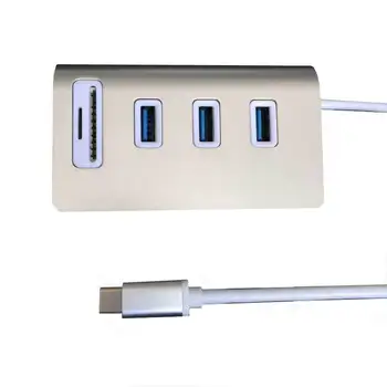 Cu SD/TF Card Reader Combo Pentru IMac, MacBook Air, MacBook Pro, MacBook, Mac Mini, Pc-uri Și Laptop-uri USB 3.0 3-Port Hub de Aluminiu