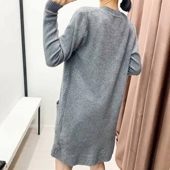 Noua Toamna Pulover Tricot Femei 2020 Moda Harajuku Vrac Cald Cardigan Femei Casual Cu Maneca Lunga Haina De Iarna