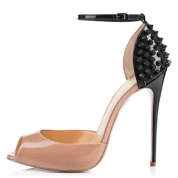 Femei Sexy Pantofi de Potrivire de Culoare 12cm Toc Înalt, cu Nit de Moda, Pantofi Nunta, Pantofi de Petrecere, Pantofi, Sandale