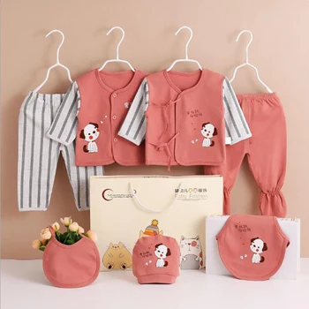 0-3M Nou-născut Seturi de Îmbrăcăminte pentru Copii Fete Baieti Haine Costume de Bumbac TINUTELE 7pcs/set MAI mult de 20 de STILURI