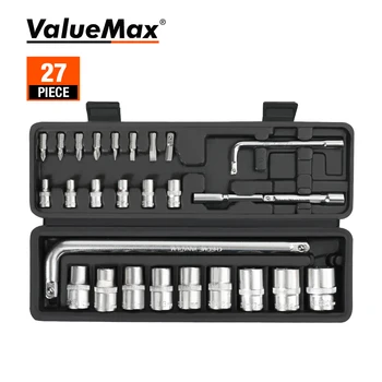ValueMax 27PC scule de Mana Seturi Socket Set Masina Instrumentul de Reparare Kit Set Atelier de Mecanică Cutie de Instrumente pentru Acasă Șurubelniță Kit