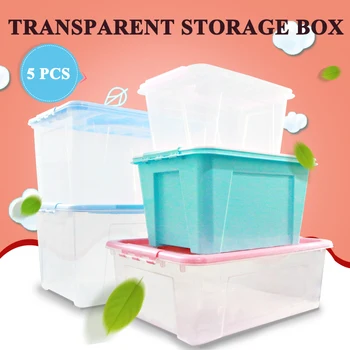 Plastic Cutii de Depozitare Containere Container Box Organizarea Cazuri de Spălătorie Organizator de Birou pentru Carti Diverse pentru Depozitare