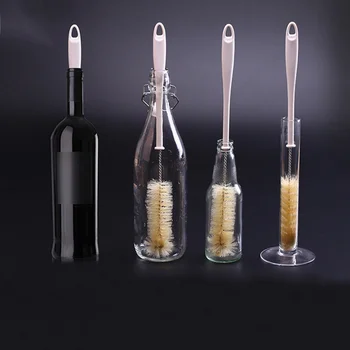 Din Oțel inoxidabil Perie de Curățare Reutilizabile Mâner Lung biberon Curat Perie pentru Vaza Sticla de Vin Instrumente de Curățare