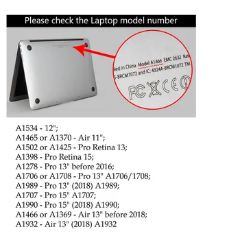 Drăguț Sclipici Caz pentru Macbook Air 13 inch A1466 A2179 2020 Paiting Mat Clar husa pentru Laptop pentru Macbook Air 13 Caz A1932 2018