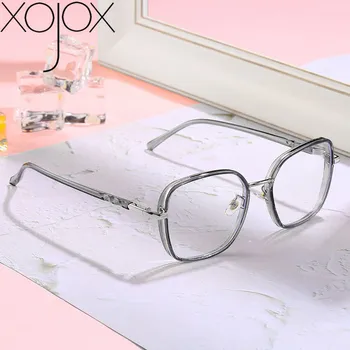 XojoX Moda Pătrat Anti Raze Albastre Ochelari cu Rama tr90 Miopie Rame Ochelari de vedere Trend Stiluri de Marcă de Calculator Optic Ochelari de cal
