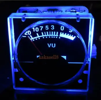 2 buc 12v Analogic de Panou-VU Metru Nivelul Audio Metru Spate albastru Lumină indicator de Nivel spectru de Muzica
