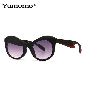 Moda Ochi de Pisică ochelari de Soare Femei 2020 Vintage de Designer de Brand Gradient de Ochelari de Bărbați Rotund Trend Ochelari de Soare Nuante UV400