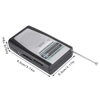 SOONHUA Mini Radio Portabil cu Radio AM/FM BC-R20 Radio Cu Difuzor Receptor Antenă Telescopică