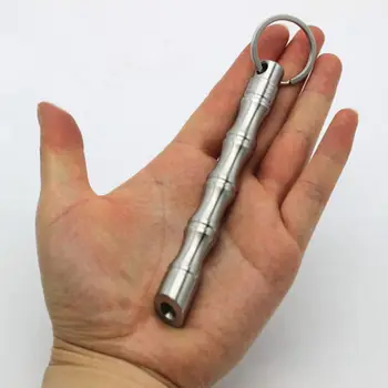Mini EDC Buzunar Tactical Pen Supraviețuire în aer liber Instrument din Oțel Inoxidabil Breloc Spart Geam Breaker