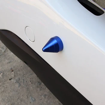 2 Buc Fata Spate, bara anti-coliziune protecție 3D metal autocolante auto Pentru Mercedes Smart 451 453 Fortwo Forfour