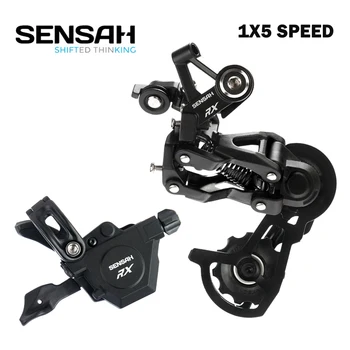 SENSAH Groupset RX 1x5 schimbătorul spate cu 5 trepte de viteză pentru biciclete de munte biciclete pliabile biciclete BMX compatibil cu GX NX declanșa schimbator