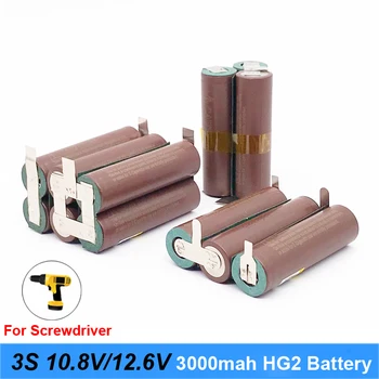 12V 18650 hg2 3000mAh 20amps pentru 12.6 v șurubelniță cu acumulator weld sudură bandă 3S 3S2P 12.6 v acumulator (personaliza) Turmera