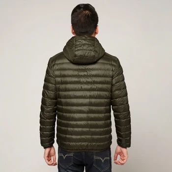 Bărbați de Toate-Sezon Ultra Usoare Packable Down Jacket de Apă și Rezistente la Vânt Respirabil Palton Marime Mare Barbati Hanorace Jachete