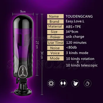 Automate de 4cm Telescopic Rotație de sex Masculin Masturbator Încălzire Vagin Real Pizde Vibratoare Interacțiune Voce Mașină de Jucarii Sexuale pentru Barbati