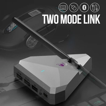ZIYOU LANG G5Pro cu Fir Bluetooth Dual Mode Mobil Joc FPS Doc Mouse Keyboard Converter Adaptor pentru Apple Smartphone Android fo