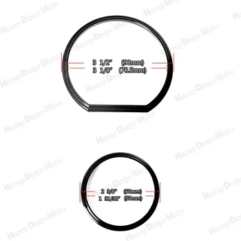 Negru de Spargere instrumentele de Bord Indicator Bezel Kit Pentru Touring Harley Street Glide FLHX 14 15 16 17