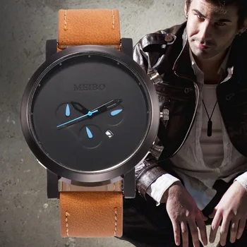 Relogio masculino top brand de lux cadran mare pentru bărbați ceas de moda de afaceri cuarț ceas mat curea ceas cadou de Crăciun ceas
