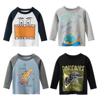 Copii Băieți Fete Haine Copii Copilul Mâneci Lungi T-shirt Pentru Fete Baieti Topuri Tricouri Copii Dinozaur T Camasa Haine de Toamna