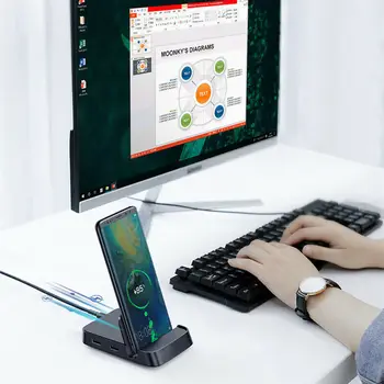 2020 Nou 7in1 USB3.0 Tip C La HDMI Stație de Încărcare de Andocare SD TF Card de Extensie Hub Pentru MacBook Pentru Samsung Pentru Xiaomi Pentru Huawei