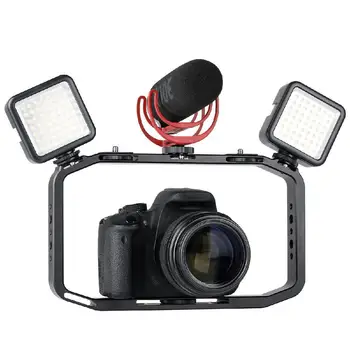 Video portabile Instalatii Pentru DSLR Telefon cu Camera Gopro de Tragere Vertical Telefon Cușcă pentru Canon Nikon iPhone Xs Max X 8 7 Gopro 5 6 7 Yi