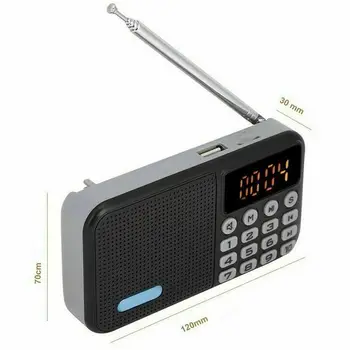 Reîncărcabilă Display LCD Digital DAB+FM BT4.0 TF Radio Player Portabil Mini Radio MP3 Bluetooth Speaker Buzunar Radio Digital DAB