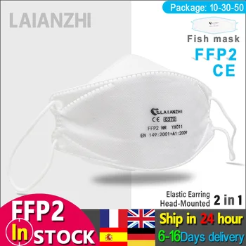 LAIANZHI FFP2 Pește masca certificare CE masca de protectie pm2.5 igiena masca livrare Rapida sport masca de respirat masca gura