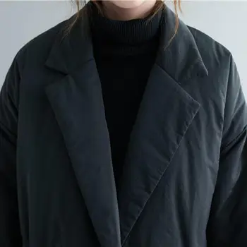Plus Dimensiune Lungi de Iarnă Strat de Sacou pentru Femei Sacou Negru Femeie de Iarna Paltoane și Jachete Femei de Îmbrăcăminte de sex Feminin 2020 Palton