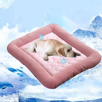 Răcire vara Câine de Companie Mat Ice Pad Câine de Dormit Saltele pentru Caini Pisici animale de Companie Canisa de Calitate de Top Rece Rece Mătase Pat pentru Caine Pisica