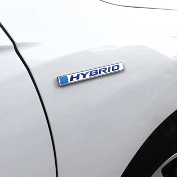 3D Car Styling Aliaj de Zinc Emblema, Insigna de HIBRID Logo-ul de Stickere de Decor pentru Hibrid Toyota Corolla, rav4 Yaris Auris Avensis