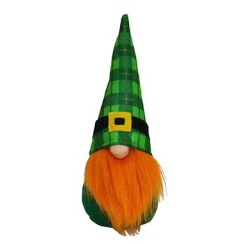 2021 St. Patrick ' s Day fără Chip de Păpușă Třmte Gnome Jucărie de Pluș St Patricks Zi Irlanda Norocos Elf Pluș Trifoi Decor de Vacanță