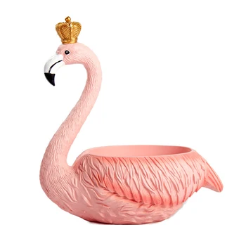 Rasina Roz Flamingo Regele Regina Figurine Decor Iubitorii de Nunta Valentine ' s Petrecere de Aniversare Accesorii Desktop Acasă Decor