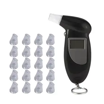 Portabile de Iluminare Alcool Tester Digital cu 21pcs Portavoci Digital Respirație Alcool Tester Etilotest Analizor Detector df