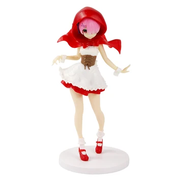22-23cm Re:Viața Într-o Lume Diferită De Zero Ram Rem Red Hood Fata de Frumusete Papusa din PVC Figura Jucarii Model