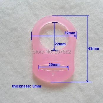 30pcs BPA Gratuit copil suzeta silicon dummy mam inele adaptor suportul lanțului de inele pentru NUK populare clar roz albastru