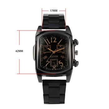 Moda Barbati Ceasuri De Top De Brand De Lux Dreptunghiulară Ceas Masculin Ceas Din Oțel Inoxidabil Rezistent La Apa Om Cuarț Ceas De Mână Reloj Hombre
