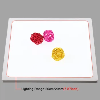 Mini LED cutie de Fotografie, Fotografie de Studio, Fotografie de Umbre Jos de Lumină fără Umbre de Lumină Lampă de pe Panoul Pad pentru 20cm studio