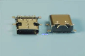 100buc USB 3.1 Tip C Conector 16 Pini Recipient Unghi Drept SMT Feminin Soclu de Montare pe Suprafață de cost-eficiente de 5 Amperi Vbus