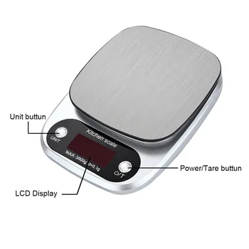 3 kg 0,1 g Mini-Cântare de Precizie Cântar de Bucătărie Digital de Bijuterii Greutate de Echilibru