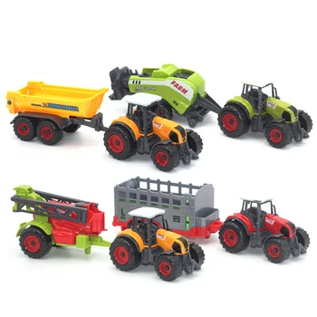 Mini Diecas Tractoare Agricole Masina Vehicul de Transport de Model Stabilit de Colectare Copilul Mașină de Jucărie jucărie decor de birou de dimensiuni miniaturale și de a Colecta jucării