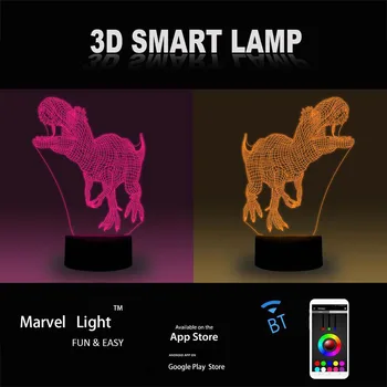 Super Mary Joc Flash 3D LED Lampă Iluzie Lumina de Noapte de Control de la Distanță Tema de Desene animate de Noapte LED Masă Lampă cu Difuzor Bluetooth