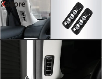 Pentru Mazda CX5 CX-5 KF 2020 2017 2018 2019 Fibra de Carbon Auto Interior Lateral cu Un Stâlp de Aerisire Priză Cadru Decorativ de Acoperire Tapiterie