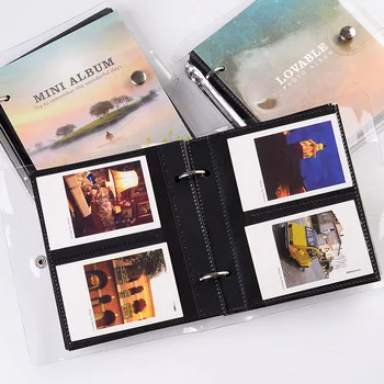 100 Buzunare Mini 3 Inch Filme Hârtie Foto Album de Carte Comemorativă pentru Mini 8 9 Fujifilm Instax Film Polaroid Numele Titularului Cardului