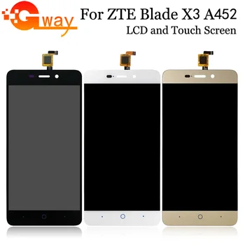 Pentru Clasa AAA 5 inch ecran de înaltă pentru ZTE Blade X3 D2 T620 A452 display LCD Touch screen, Digitizer Inlocuire Pentru ZTE LCD X3
