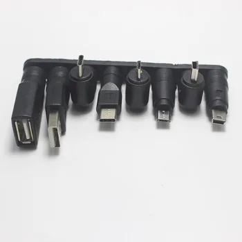 1set Frecvent utilizate USB set 5.5*2.1 mm Femela jack la Mini / Micro / Tip-C / USB 2.0 de sex Masculin Mufa de Alimentare DC Conector Adaptor
