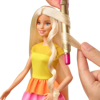 Mattel Brand Papusa Barbie Parul Cret Shimmer Stil Jucărie Set GBK24 Printesa sclipire Fata Schimbat look Jucarii Cadouri de Ziua de nastere