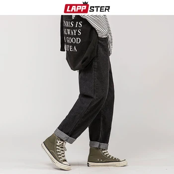 LAPPSTER Bărbați coreea Moda Blugi 2020 Harem Pants Mens Japoneză Streetwear Denim Largi Largi Picior Pantaloni Largi Plus Dimensiune 5XL