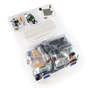 RFID Starter Kit Motor pas cu pas Incepator Suită de Învățare cu Cutie de vânzare cu Amănuntul de Componente Electronice Fun Kit pentru Arduino UNO R3
