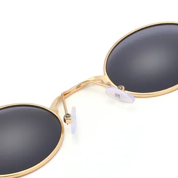 Vintage Mici, Rotunde ochelari de Soare pentru Femei Brand Design Cadru Negru Moda anilor ' 90 Steampunk Ochelari de Cerc de Lentile de Ochelari de Soare Nuante