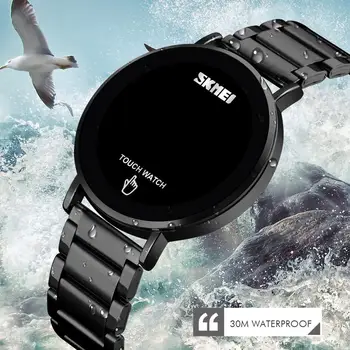 Digital Ceas Sport Pentru Barbati Brand SKMEI Ceasuri de Lux din Oțel Inoxidabil pentru Bărbați Ceasuri LED Display Electronic Ceas de mână
