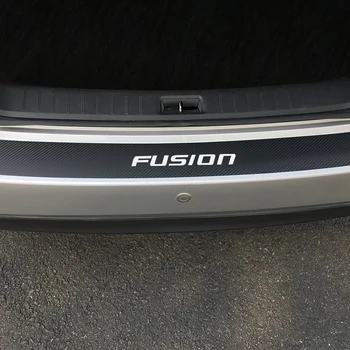 90*8CM Auto Bara Spate Protector Autocolante Pentru Ford Fusion Portbagaj de protecție Anti-Zgârieturi Auto Decor de Fibră de Carbon, Accesorii